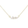 Goldene Cluster-Kette mit Diamanten Kianna