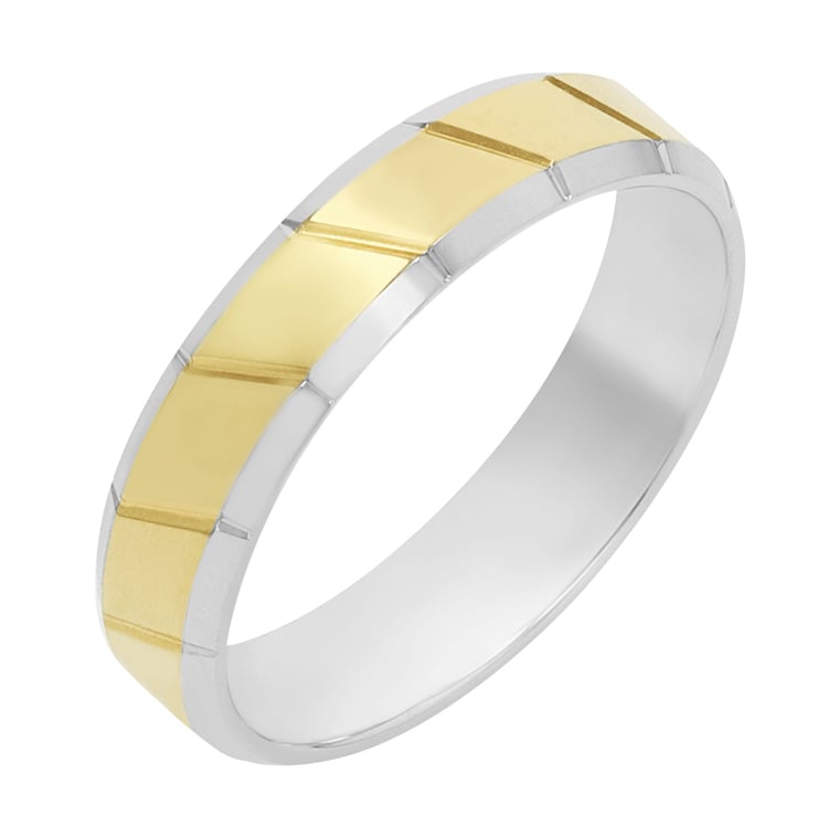 Ungewöhnliche Eheringe aus Gold Sonam 76898