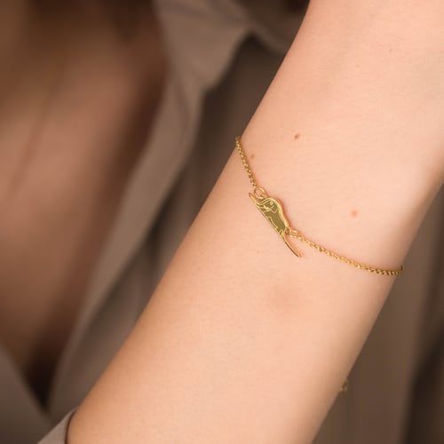 Silbernes Armband Der Kleine Prinz mit einem Elefanten und einer Gravur