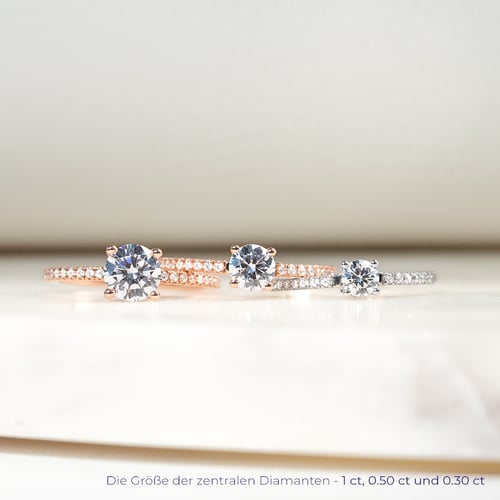 Verlobungsring mit Diamanten Prisha