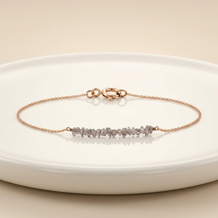 Armband aus Gold mit rosa ungeschliffenen Diamanten Benaty 169708