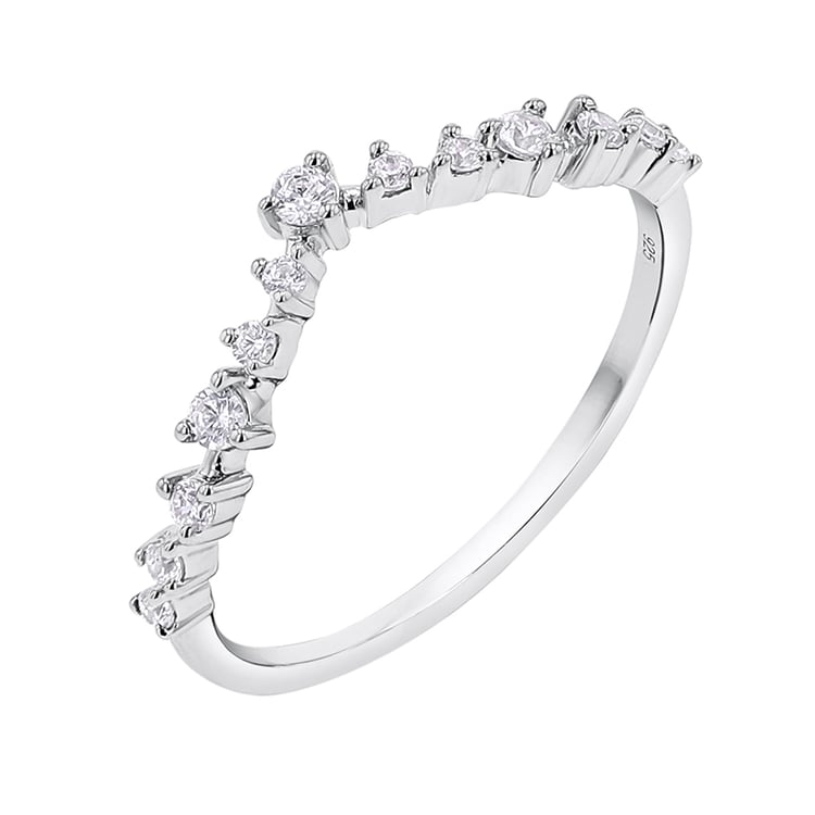 Eternityring in V-Form mit Lab Grown Diamanten Kenzie 140824