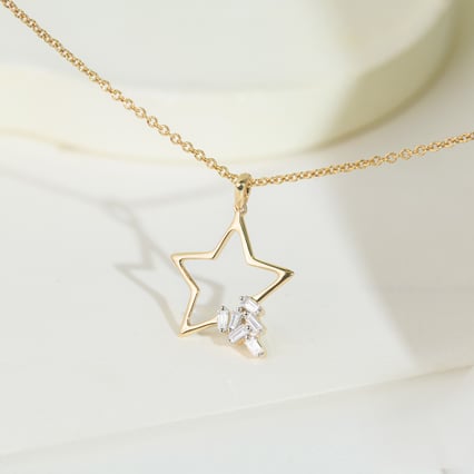 Anhänger aus Gold mit Lab Grown Diamanten in Stern-Form Ryanna