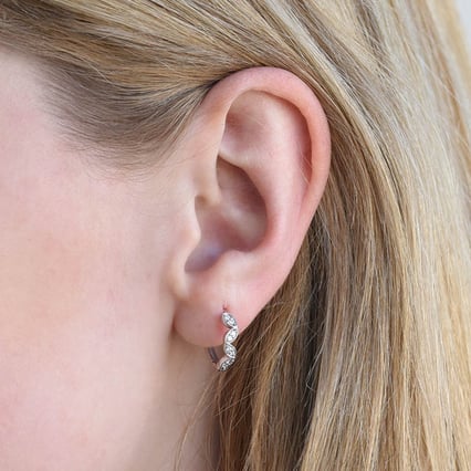 Creolen mit Diamanten Malus