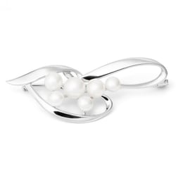 Elegante Brosche mit Perle Averli