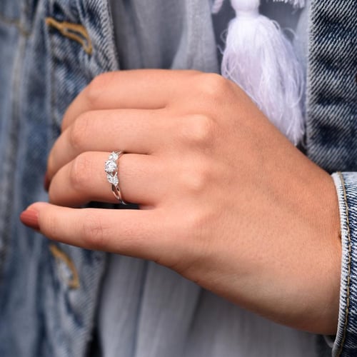 Ringset mit Diamant Ihrer Wahl Halym