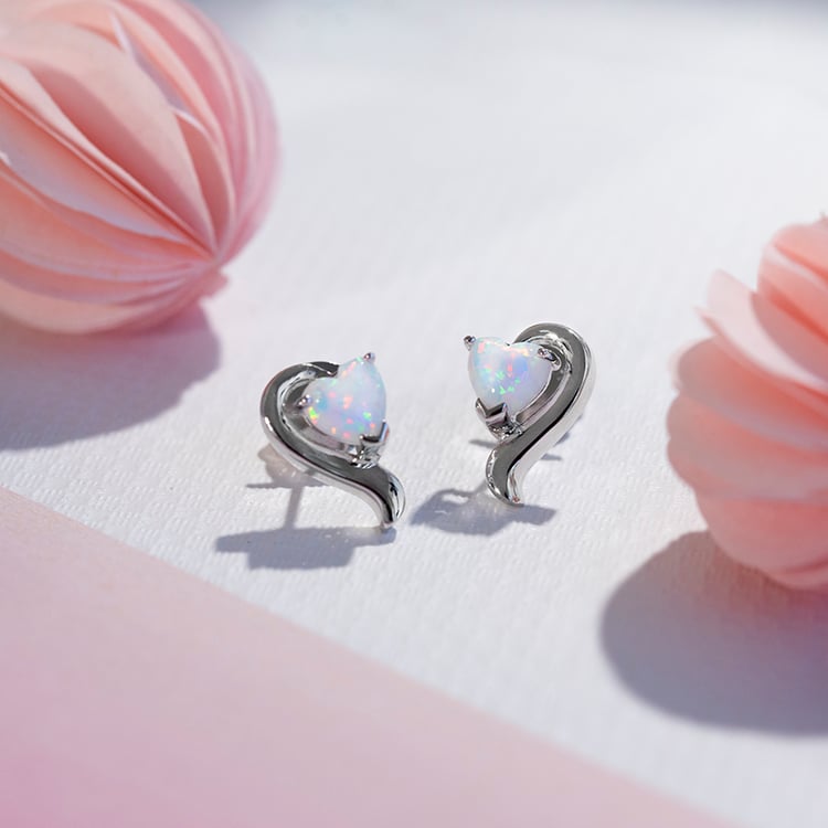 Romantische Opalohrringe aus Silber Goosie 109308