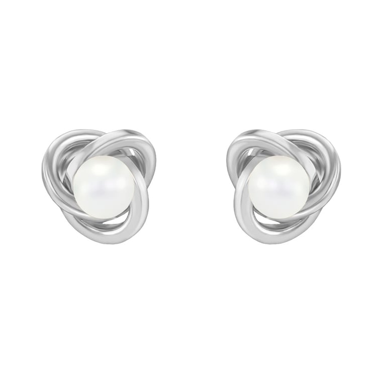 Ungewöhnliche Ohrringe aus Gold mit Perlen Chiarla