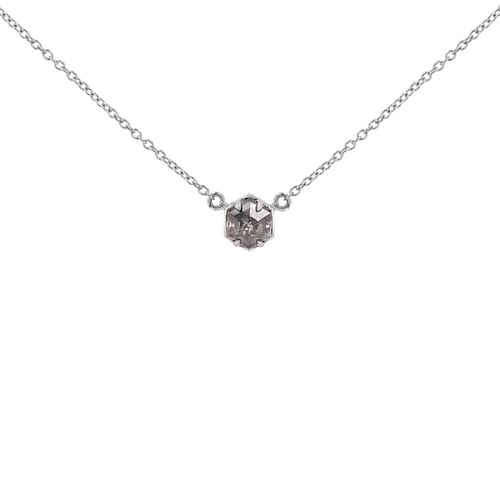 Kette mit einem Salt and Pepper Diamanten Mejia