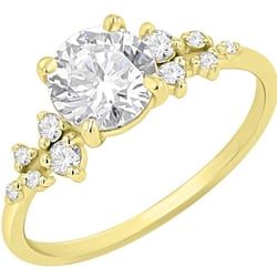Verlobungsring mit Buchstaben und Diamanten Olha