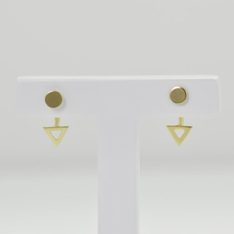 Goldene fashion Ohrringe 16206