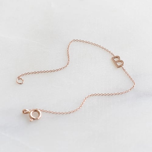 Silbernes Armband mit Buchstaben Ihrer Auswahl Annika