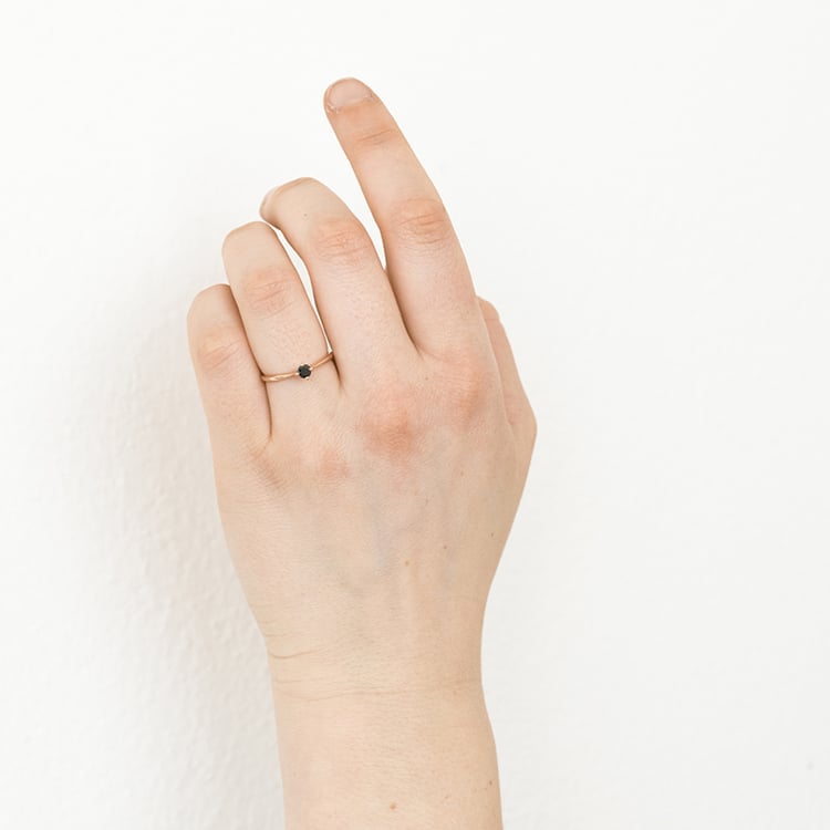 Verlobungsring mit schwarzem Diamanten Sevati 119847