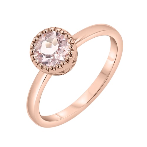 Ring aus Gold mit Morganit Swan