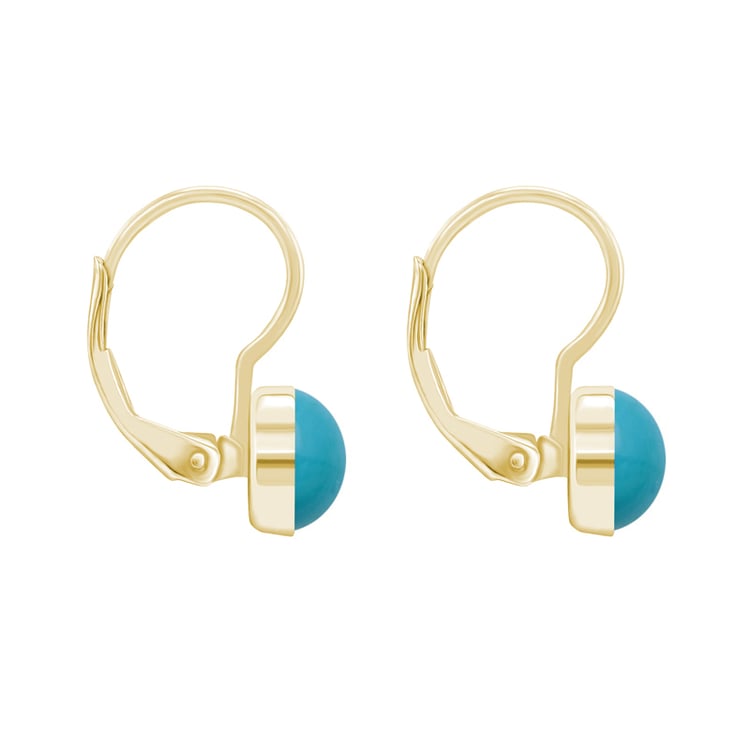 Goldene Ohrhänger mit Türkisen Maumo 144663