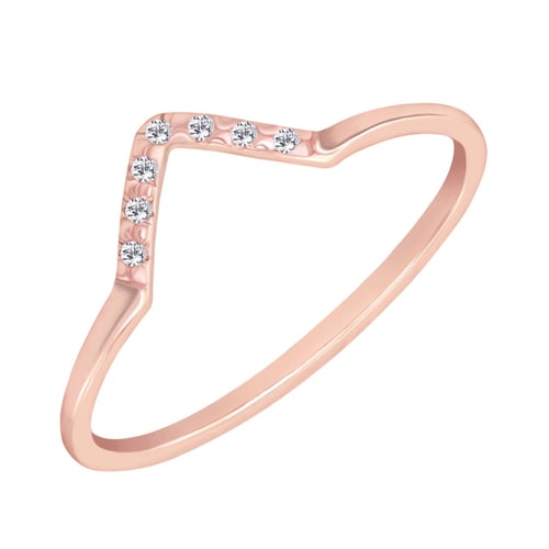 Goldener Ring mit Diamanten Bebeha