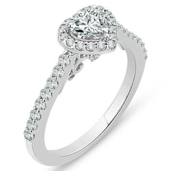 Verlobungsring mit Diamantherz Yazmin