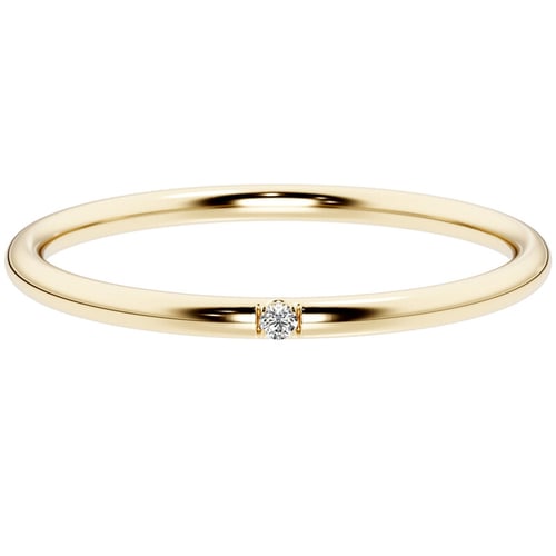 Zarter Ring mit einem Lab Grown Diamanten Beryl