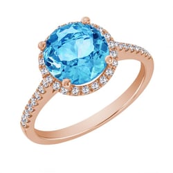 Goldring mit 2.75ct Topas und Diamanten Xana