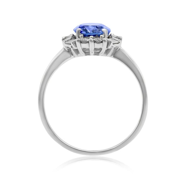 Tansanitring mit Diamanten Faline 3881