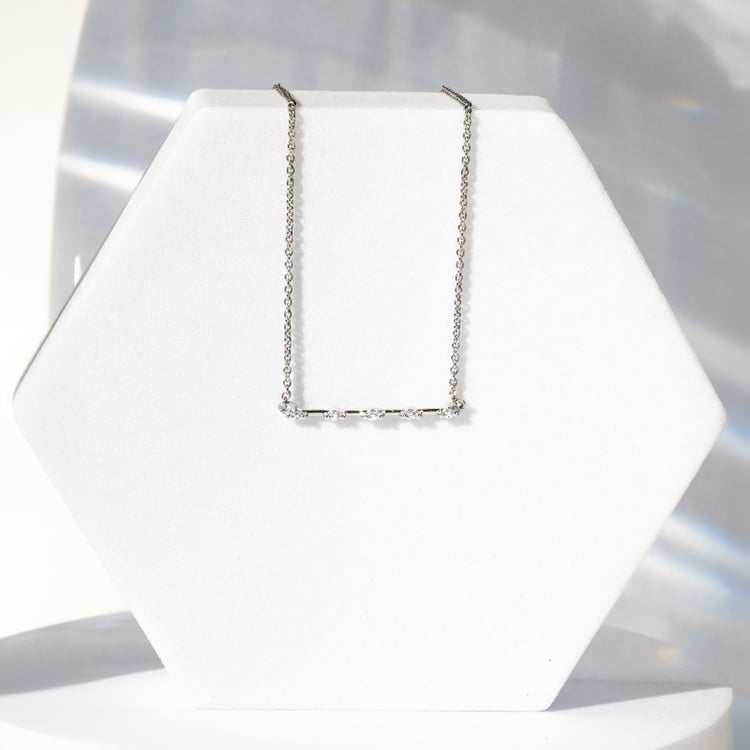 Minimalistische Halskette mit Diamanten Isaac 141173