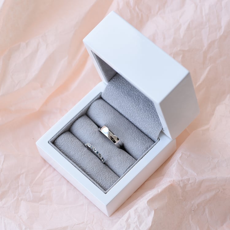 Goldene Eheringe in Eppi-Geschenkbox 61871