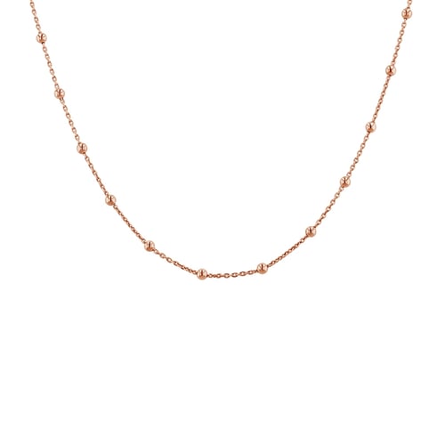 Silberne Kette mit Kugeln 45 cm