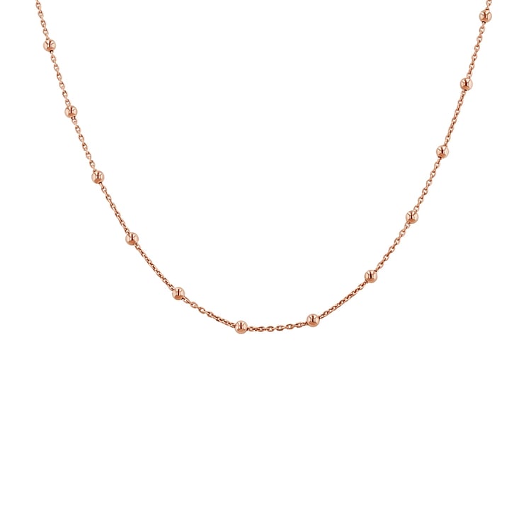 Silberne Kette mit Kugeln 45 cm 124351