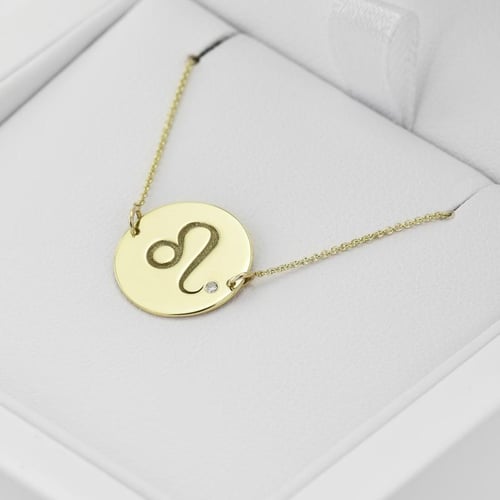 Goldenes Armband mit Diamant für das Sternzeichen Löwe