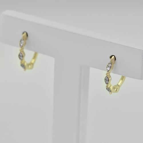 Creolen mit Lab Grown Diamanten Wontisa
