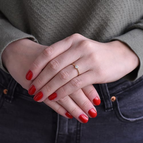 Verlobungsring mit Lab Grown Diamanten Vanani