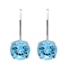 Silberne Ohrringe mit Topasen