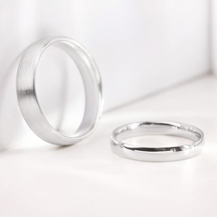 Schlichte Trauringe aus Gold Ygyn