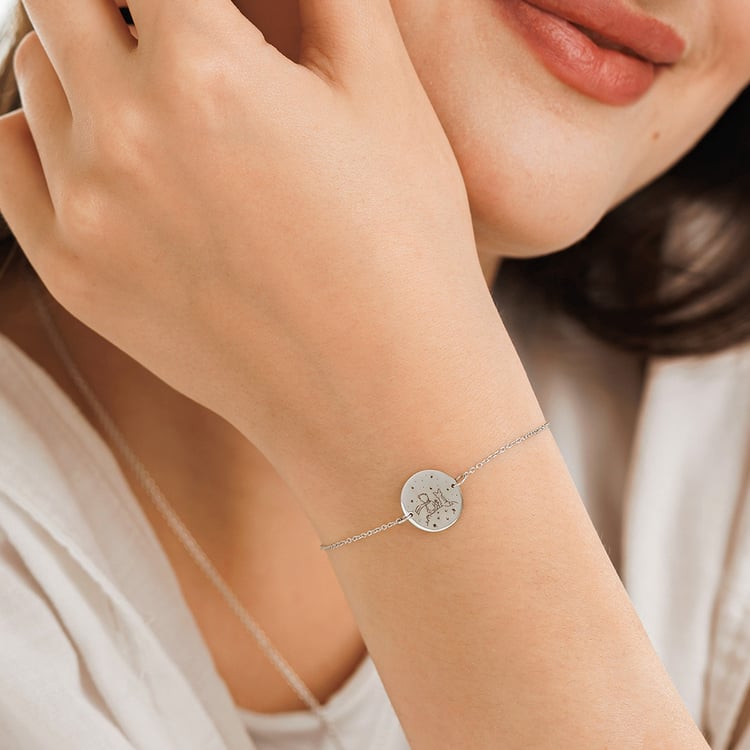 Armband Der Kleine Prinz mit Fuchs und Gravur aus Silber 157514