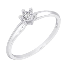 Solitär-Ring mit einem Lab Grown Diamanten Leandra