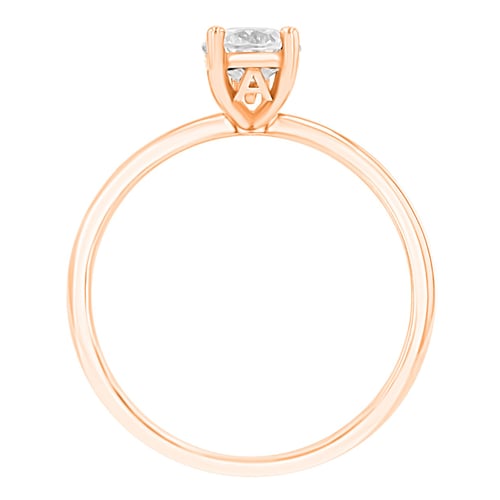 Verlobungsring mit Buchstabenund Lab Grown Diamanten Frost