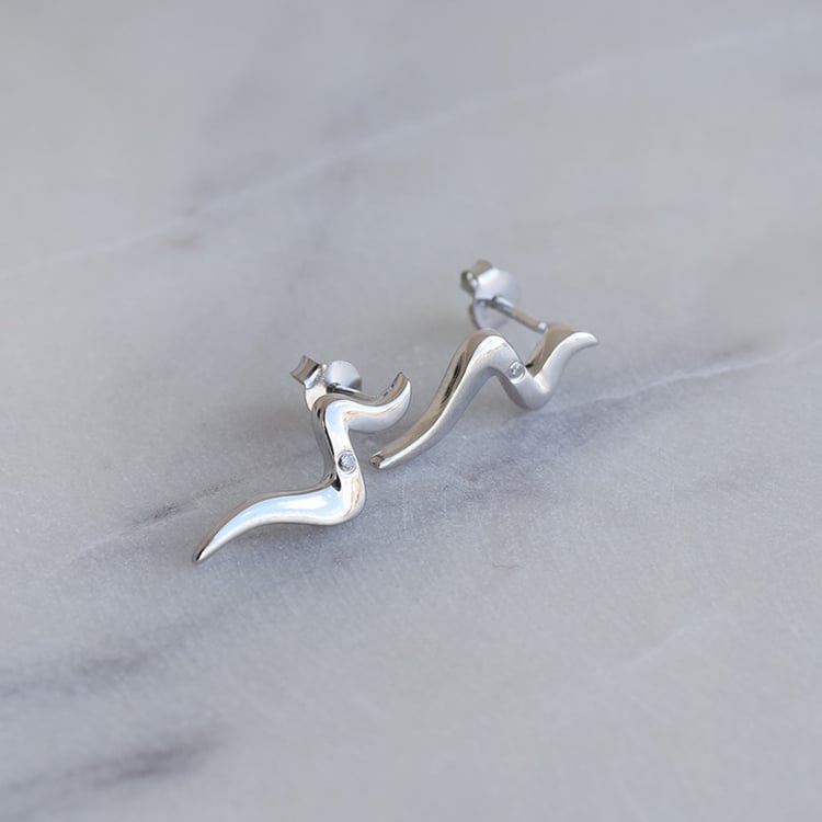 Elegante silberne Ohrringe Ursella 86221