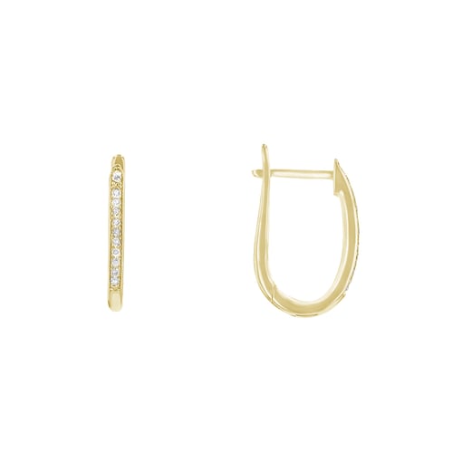 Elegante Ohrringe mit Diamanten Ayaz