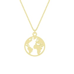 Anhänger mit Weltkarte World