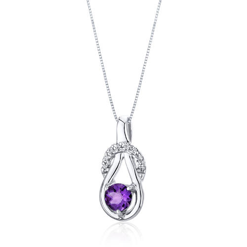 Silberkette mit Amethyst 8490
