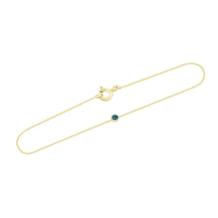 Goldenes Armband mit blauem Diamanten Bonato