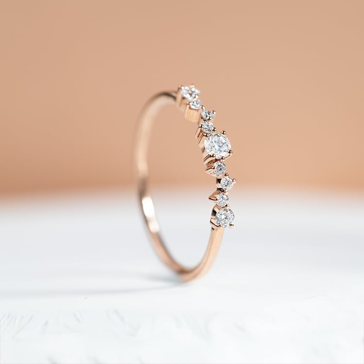 Cluster Ring mit funkelnden Lab Grown Diamanten Percy 151334