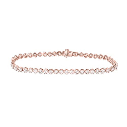 Reizendes silbernes Tennis Armband mit Diamanten Santana