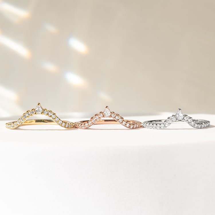 Eternityring in V-Form mit Diamanten Phineas 141466