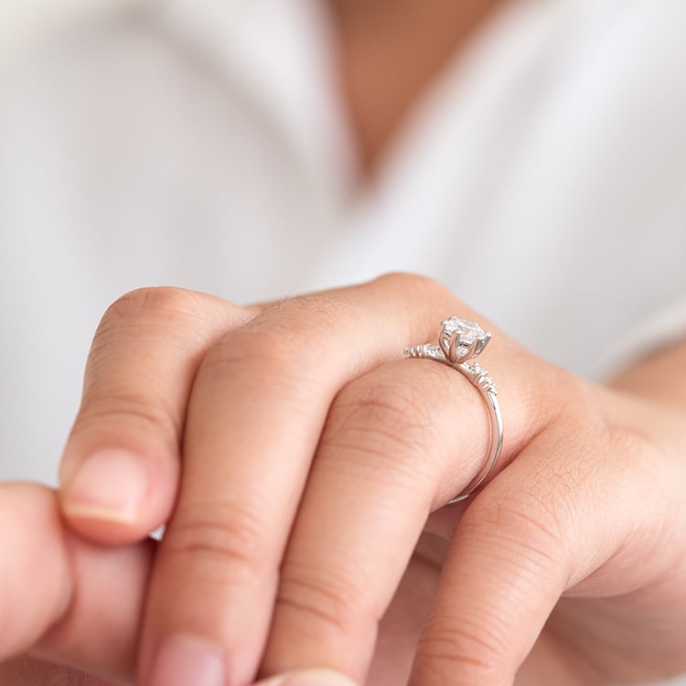 Verlobungsring mit Diamanten Kristia 128507