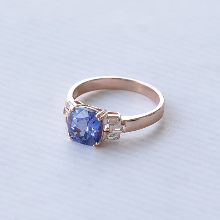 Goldener Verlobungsring 72316