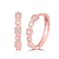 Creolen mit Diamanten Nahia