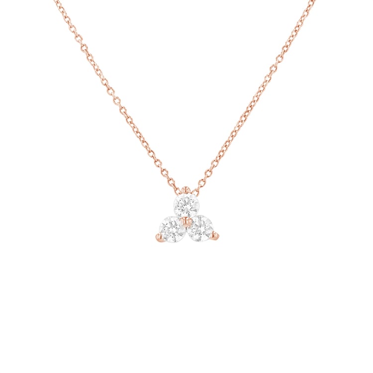 Romantischer Anhänger mit drei Diamanten Lizzy 84960