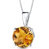 Goldener Anhänger mit 1.70ct Citrin Icy