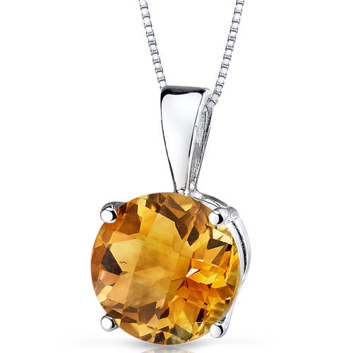 Goldener Anhänger mit 1.70ct Citrin Icy